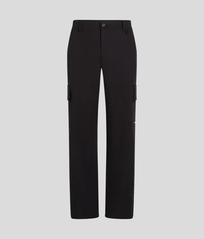 Karl Lagerfeld Karl Logo Cargo Pants In Black