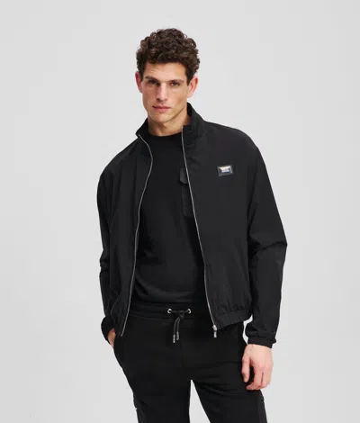 Karl Lagerfeld Karl Logo Jacket In Blue