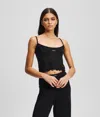 Karl Lagerfeld Logo Pajama Set In Black