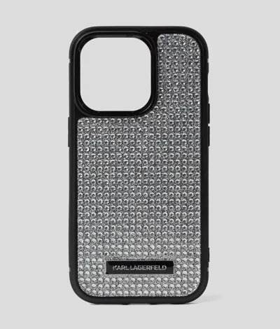 Karl Lagerfeld Karl Logo Rhinestone Iphone 16 Pro Max Case