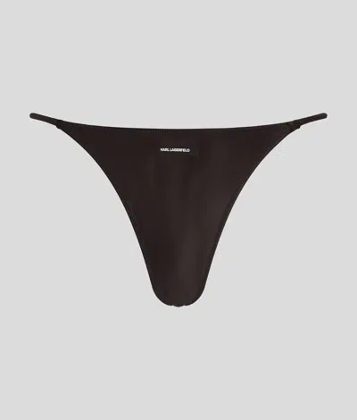 Karl Lagerfeld Karl Logo Satin Thong