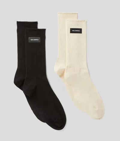 KARL LAGERFELD KARL LOGO SOCKS – 2 PACK