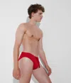 Karl Lagerfeld Karl Logo Swim Briefs In Red