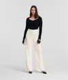 Karl Lagerfeld Karl Logo Tailored Trousers In Neutral