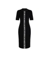 Karl Lagerfeld Karl Logo Tape Knit Dress In Black