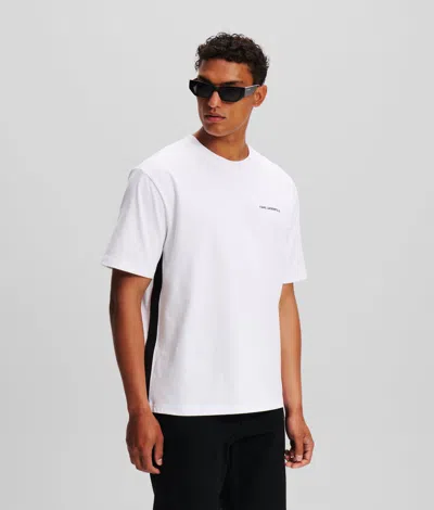 Karl Lagerfeld Karl Logo Tape T-shirt In White
