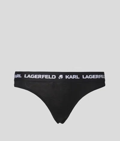 KARL LAGERFELD LOGO THONG