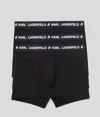 Karl Lagerfeld Logo-waistband Boxers (pack Of Three)