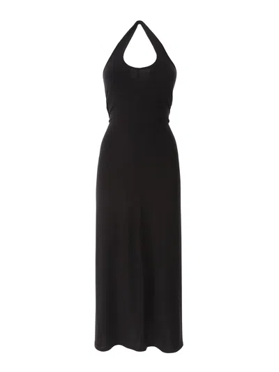 Karl Lagerfeld Karl One Shoulder Maxi Dress In Black