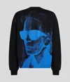 Karl Lagerfeld Karl Print Graphic Sweatshirt In Blue