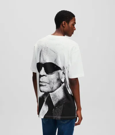 Karl Lagerfeld Karl Print Graphic T-shirt In White