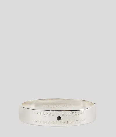 Karl Lagerfeld Karl Quote Bracelet In White