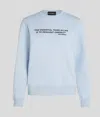 Karl Lagerfeld Karl Quote Sweatshirt In Blue