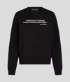Karl Lagerfeld Karl Quote Sweatshirt In Black
