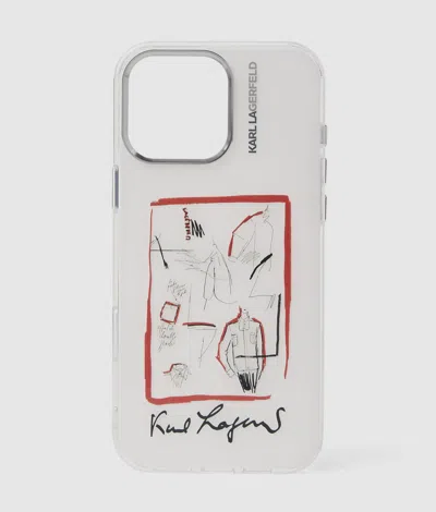 Karl Lagerfeld Karl Series Iphone 16 Pro Case In Pink