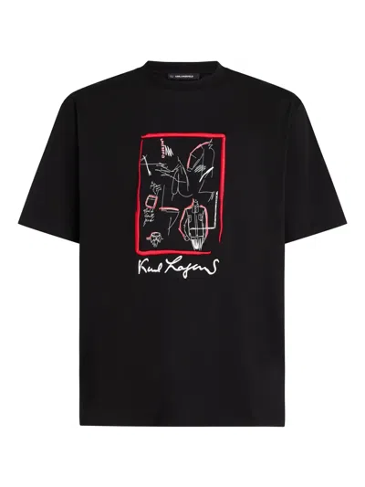 Karl Lagerfeld Karl Series T-shirt In Black