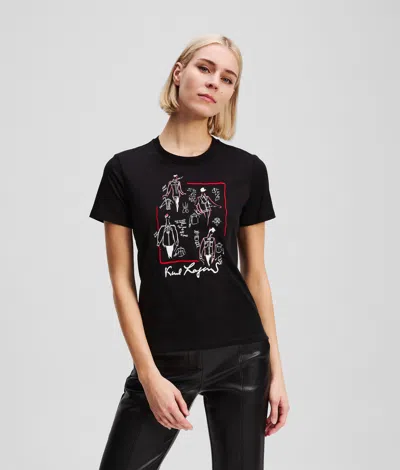 Karl Lagerfeld Karl Series T-shirt In Black