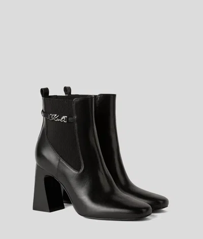 Karl Lagerfeld Karl Signature Astra Nova Ankle Gore Boots