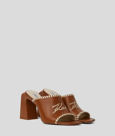 Karl Lagerfeld Karl Signature Astra Nova Heeled Sandals