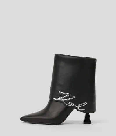 Karl Lagerfeld Karl Signature Debut Ii Fold-down Boots