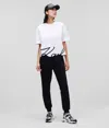 Karl Lagerfeld Signature Hem T-shirt In White