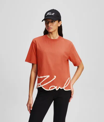 Karl Lagerfeld Woman In Orange