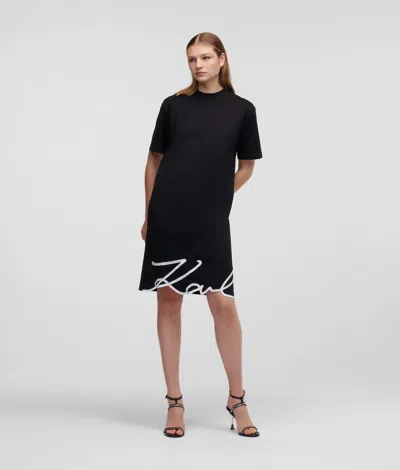 Karl Lagerfeld Karl Signature Hem T-shirt Dress