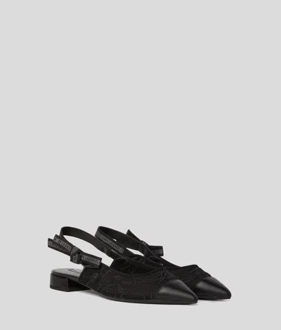 Karl Lagerfeld Karl Signature Kerrie Orchid Slingbacks