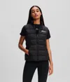 Karl Lagerfeld Karl Signature Padded Gilet In Black