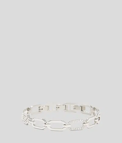 Karl Lagerfeld Karl Signature Pavé Chain Bracelet