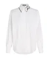 Karl Lagerfeld Karl Signature Long-sleeved Shirt In White