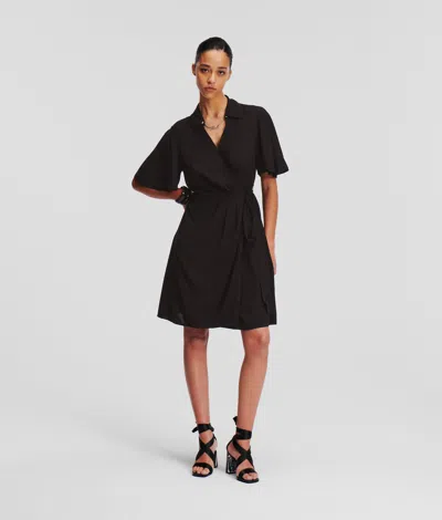 Karl Lagerfeld Karl Signature Wrap Dress
