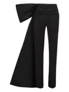 Karl Lagerfeld Karl Studio Bow-detail Trousers In Animal Print