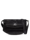 Karl Lagerfeld Karl Studio Crocodile-embossed Cross Body Bag In Black