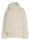 Karl Lagerfeld Karl Studio Faux-fur Coat In Neutral