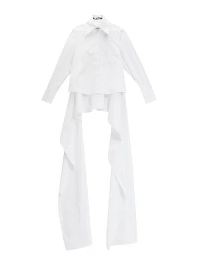 Karl Lagerfeld Karl Studio Poplin Blouse In White
