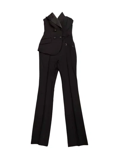 Karl Lagerfeld Karl Studio Tailored Jumpsuit In Black