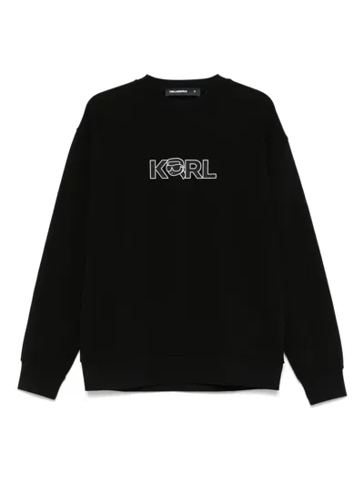 Karl Lagerfeld Karla Sweater In Black