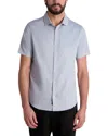 Karl Lagerfeld Karltooth Short Sleeve Shirt In Blue