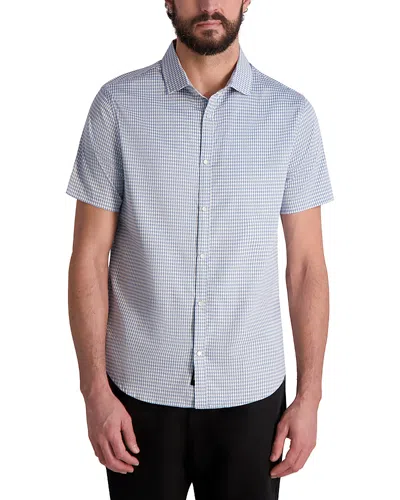 Karl Lagerfeld Karltooth Short Sleeve Shirt In Blue