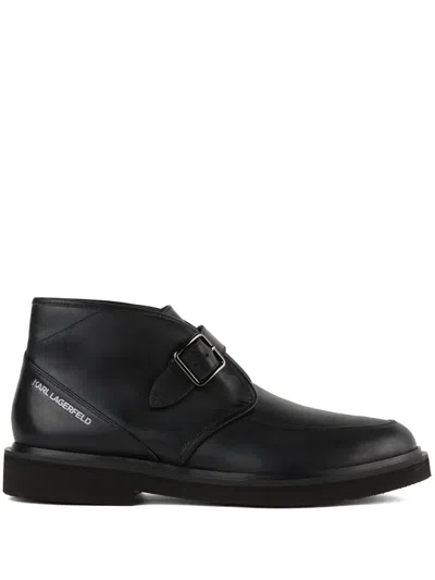 Karl Lagerfeld Karnaby Boots In Black