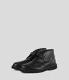 Karl Lagerfeld Karnaby Buckle Ankle Boots In Black