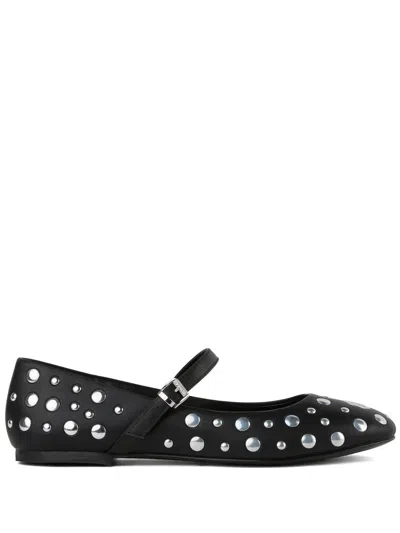 Karl Lagerfeld Karo Ballerina Shoes In 黑色