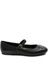 Karl Lagerfeld Karo Ballerina Shoes In Black