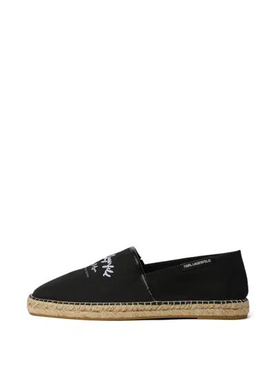 Karl Lagerfeld Karo Espadrilles In Black