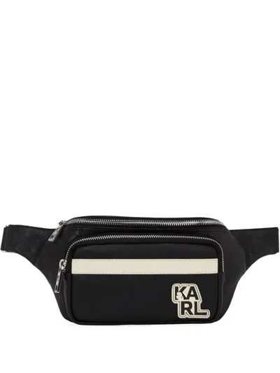 Karl Lagerfeld K/athleisure Belt Bag In Schwarz