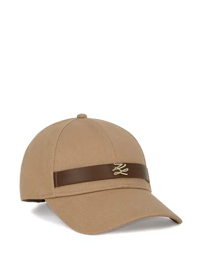 Karl Lagerfeld K/autograph Belt Cap In Neutral