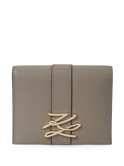 Karl Lagerfeld K/autograph Bi-fold Cardholder In Brown
