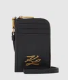 Karl Lagerfeld K/autograph Cardholder In Black