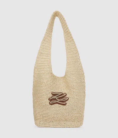 Karl Lagerfeld K/autograph Beach Bag In Brown